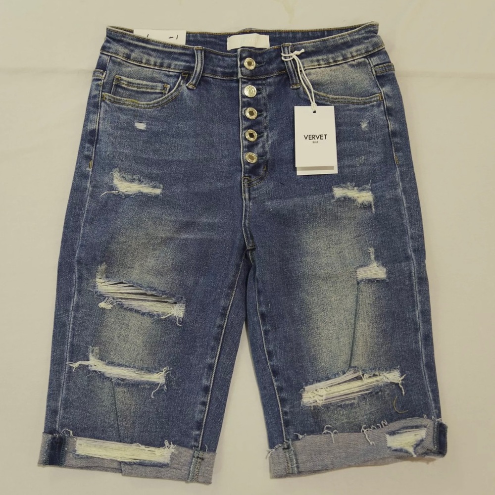 Vervet Free Fallin’ Bermuda Shorts Large NWT
